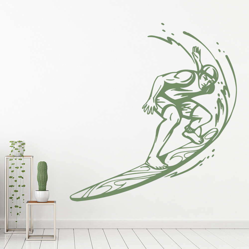 Surfboard Waves Surf Wall Sticker