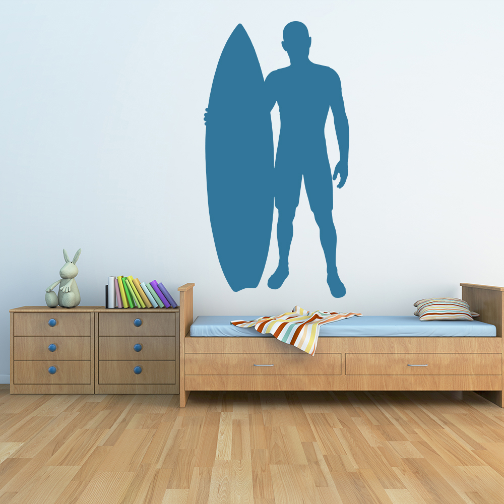 Surfer Surfboard Sports Wall Sticker