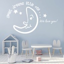 Sweet Dreams Moon Stars Wall Sticker