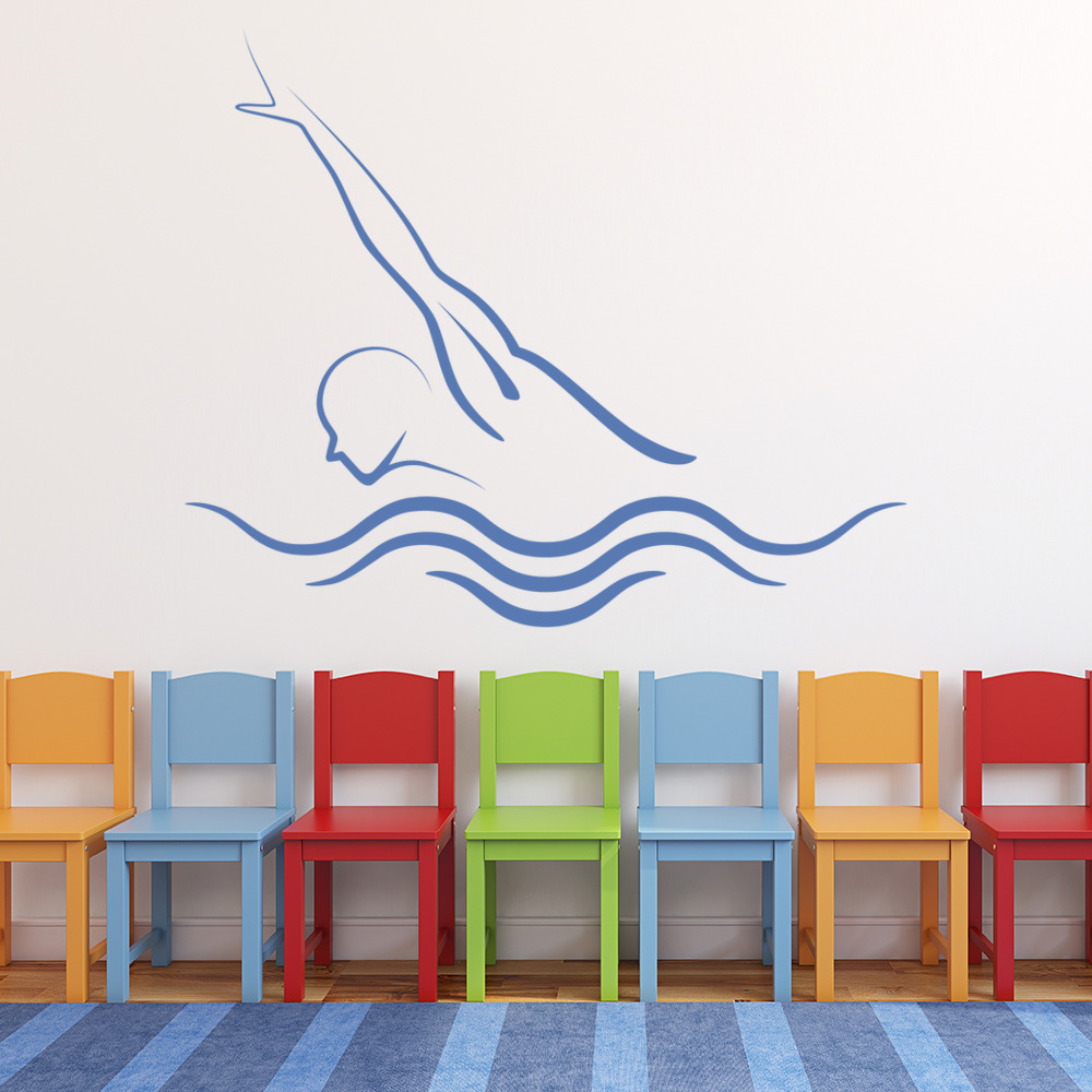 Swimming Breaststroke Wall Sticker