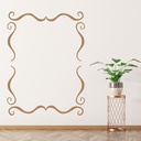 Swirl Border Decorative Frame Wall Stickers Home Border Decor Art Decals