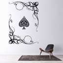 Swirl Ace Card Games Poker Wall Sticker