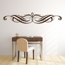 Swirl Bow Decorative Headboard Wall Sticker