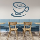 Swirl Coffee Cup Food Drink Wall Sticker