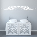 Swirl Crown Decorative Headboard Wall Sticker
