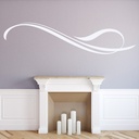 Swirl Design Decorative Headboard Wall Sticker