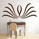 Swirl Design King Queen Headboard Wall Sticker