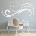 Swirl Headboard Master Bedroom Wall Sticker