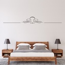 Swirl Line Border Decorative Headboard Wall Sticker
