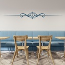 Swirl Line Decorative Headboard Wall Sticker