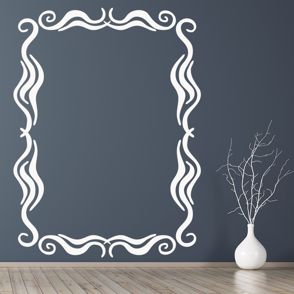 Swirl Picture Frame Wall Sticker - Mod8