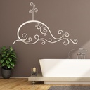 Swirl Whale Under The Sea Wall Sticker