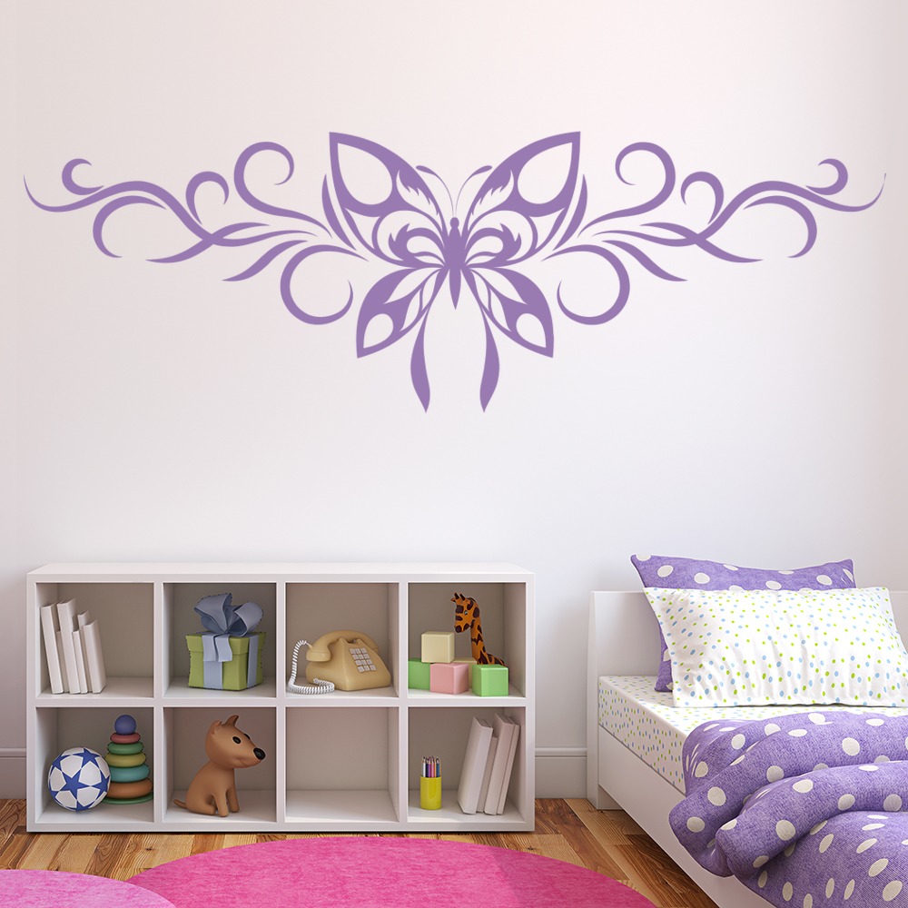 Swirling Butterfly Butterflies Wall Sticker