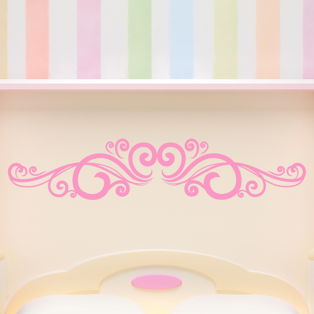Symmetrical Banner Headboard Wall Sticker