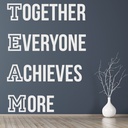 TEAM Achieves More Inspirational Quote Wall Sticker