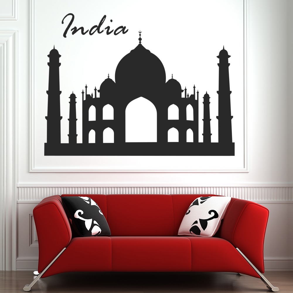 Taj Mahal India Landmark Wall Sticker - Mod1