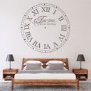 Take Time To Love Clock Wall Sticker