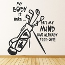 Teed Off Golf Quote Wall Sticker