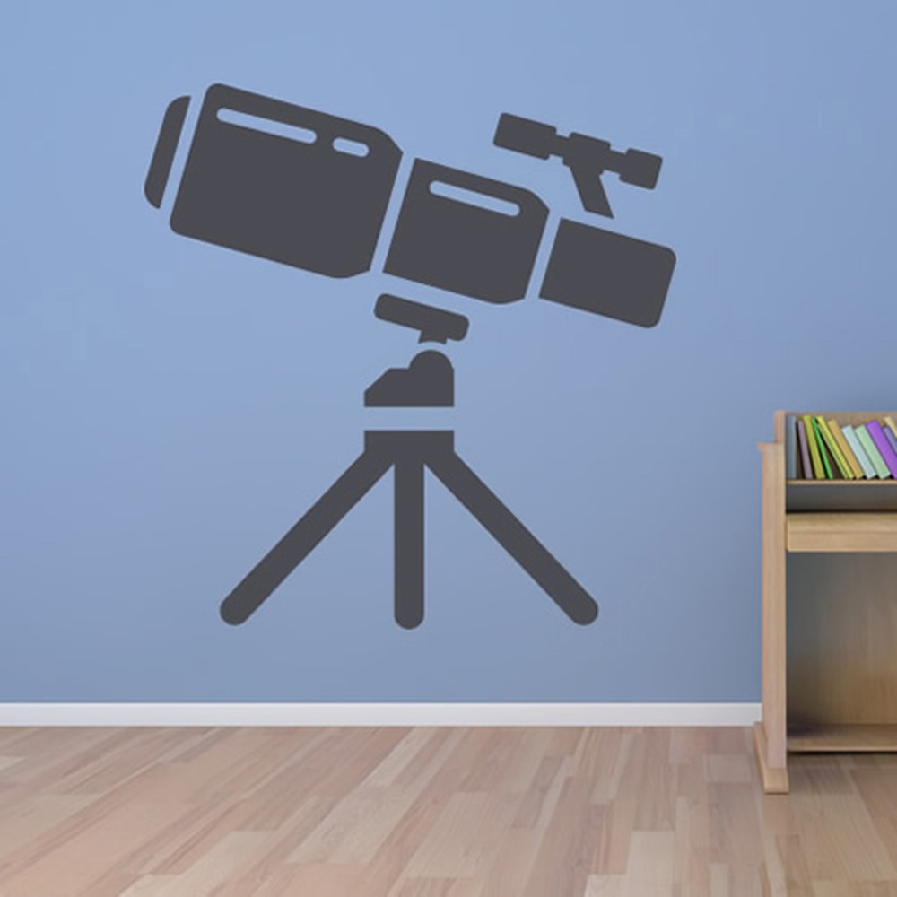 Telescope Astronomy Stars Wall Sticker - Mod9