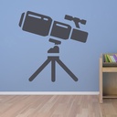 Telescope Astronomy Stars Wall Sticker - Mod9