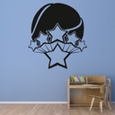 Tennis Ball Stars Wall Sticker