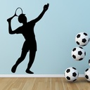 Tennis Player Tennis Serve Wall Sticker
