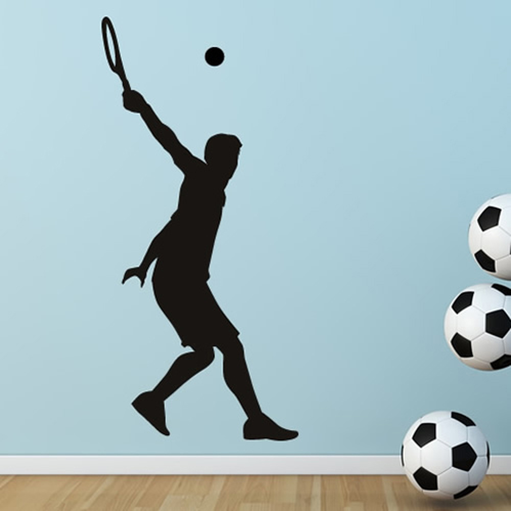 Tennis Player Tennis Swing Wall Sticker
