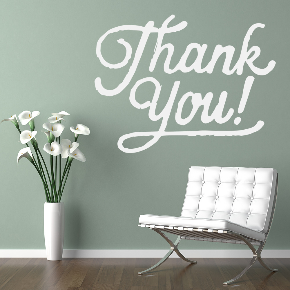 Thank You Wedding, Shop Wall Sticker