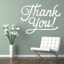 Thank You Wedding, Shop Wall Sticker