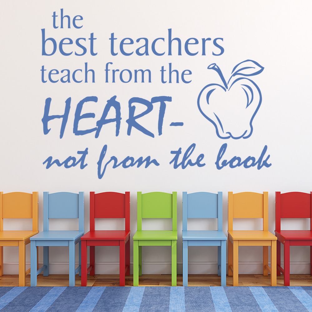 The Best Teachers Quote Wall Sticker