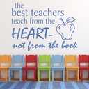 The Best Teachers Quote Wall Sticker