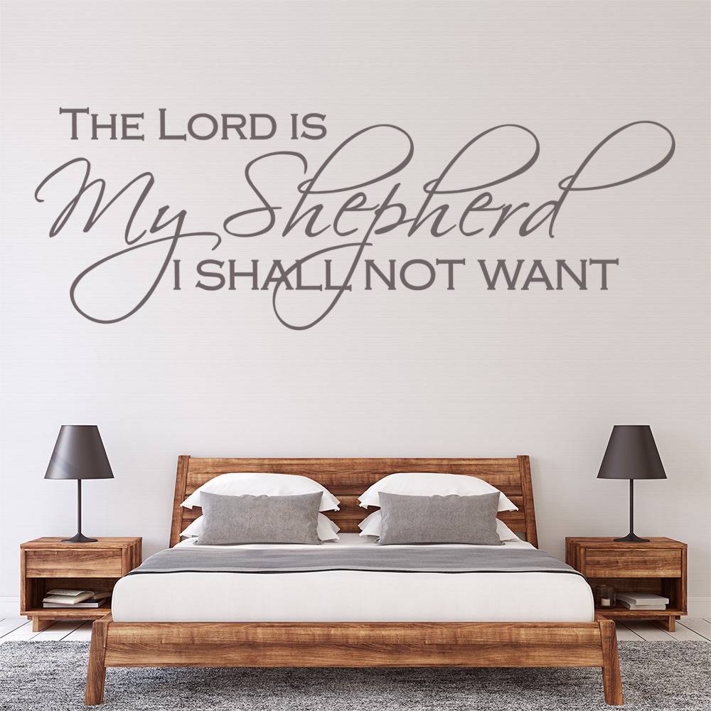 The Lord Is My Shepherd Bible Verse Wall Sticker