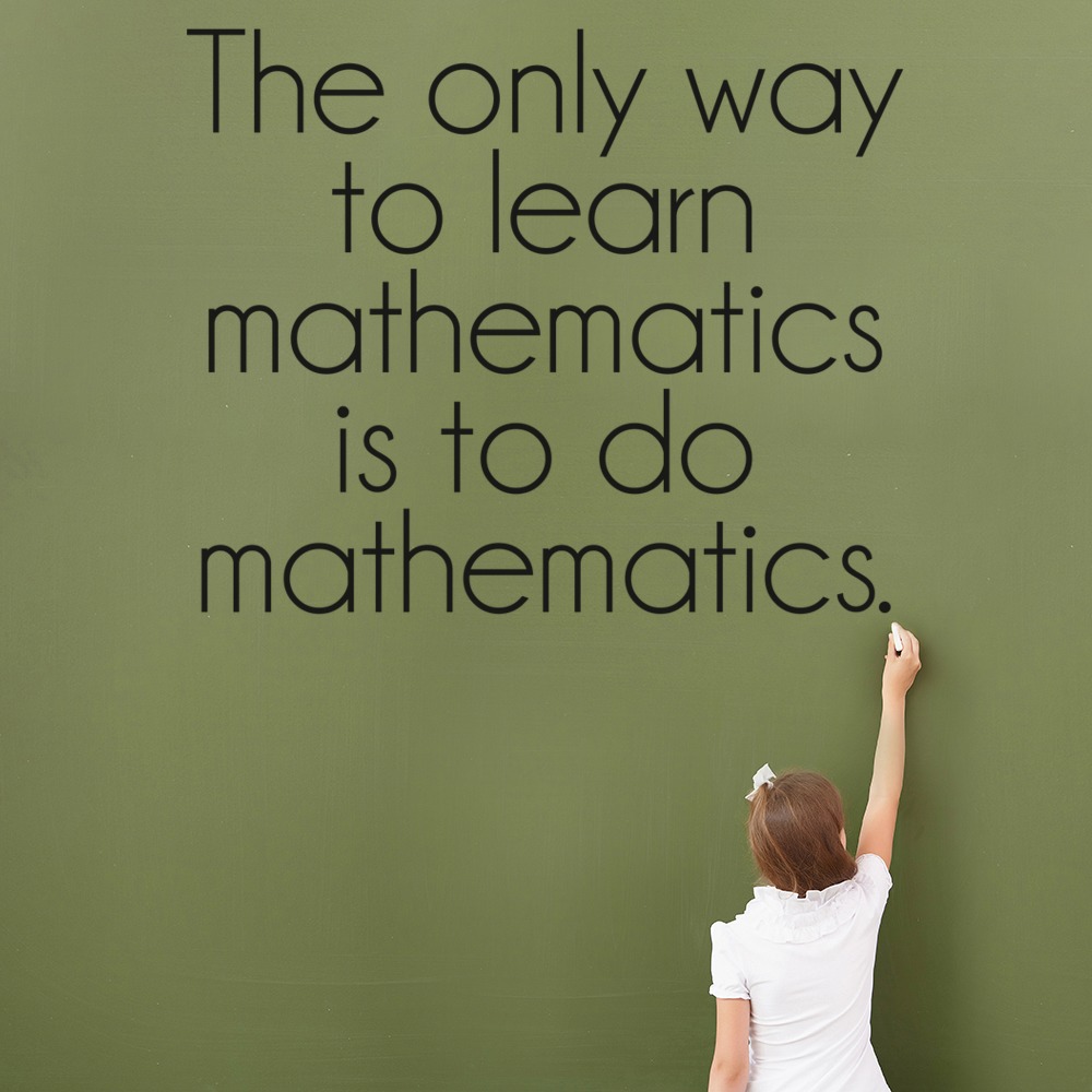 To Learn Mathematics Maths Classroom Wall Sticker