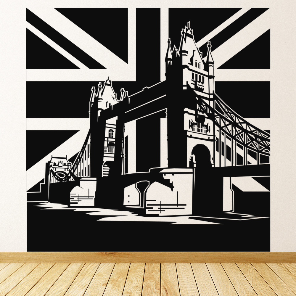 Tower Bridge London Union Jack Wall Sticker
