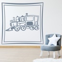 Train Picture Frame Wall Sticker