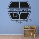 Treasure Chest Pirate Wall Sticker - Mod2