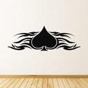 Tribal Ace Of Spades Card Games Wall Sticker