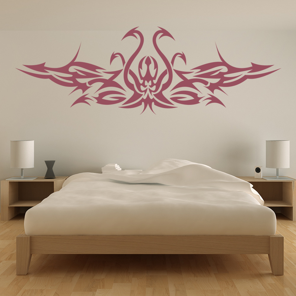 Tribal Devil Headboard Wall Sticker