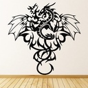 Tribal Dragon Winged Monster Wall Sticker