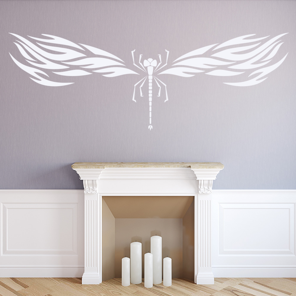 Tribal Dragonfly Insects Wall Sticker