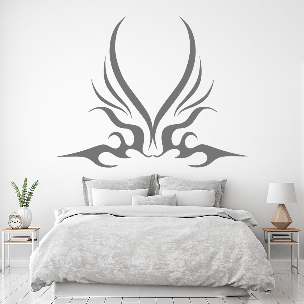 Tribal Flame Decorative Headboard Wall Sticker