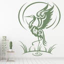Tribal Flamingo Bird Wall Sticker
