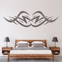 Tribal Lightning Headboard Design Wall Sticker