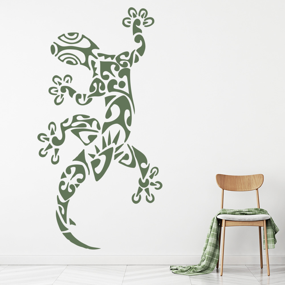 Tribal Lizard Reptile Animals Wall Sticker