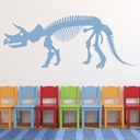 Triceratops Skeleton Dinosaur Fossil Wall Sticker