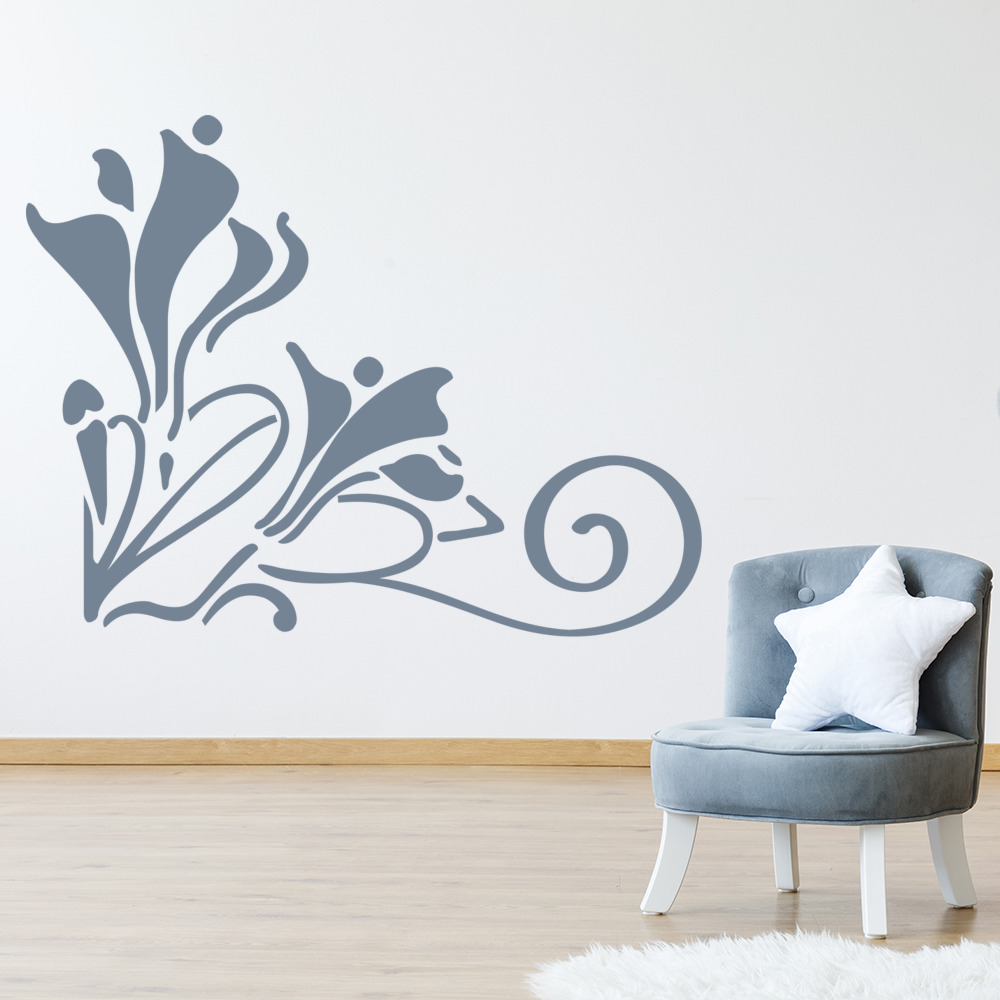 Tulip Flower Corner Wall Sticker