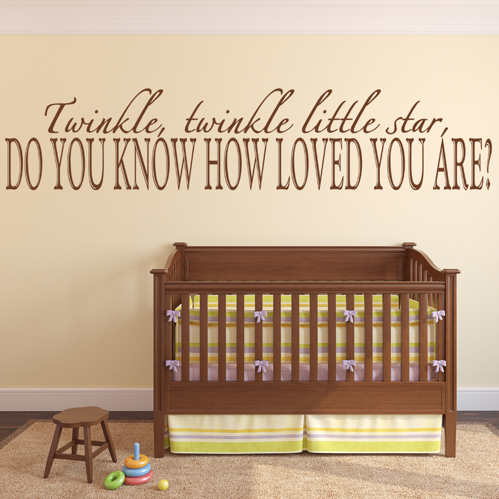 Twinkle Twinkle Nursery Quote Wall Sticker