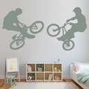 Two BMX Bikes Sport Wall Sticker