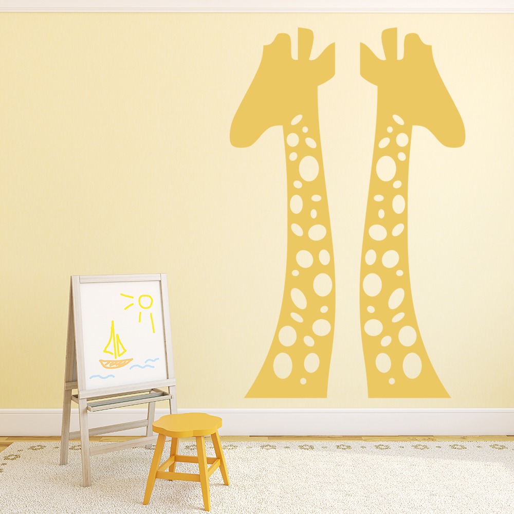 Two Giraffes Safari Animals Wall Sticker