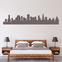 Urban City Skyline Cityscape Wall Sticker - Mod4